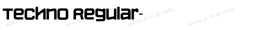 Techno Regular字体转换